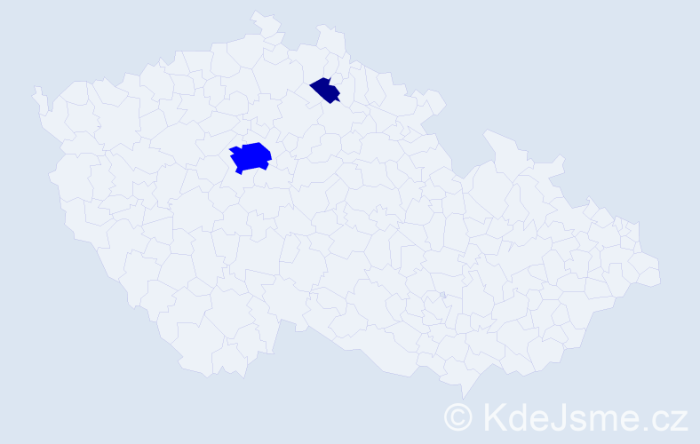 Příjmení: 'Falkenberg', počet výskytů 3 v celé ČR
