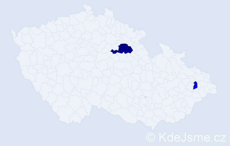 Příjmení: 'Karmanská', počet výskytů 4 v celé ČR