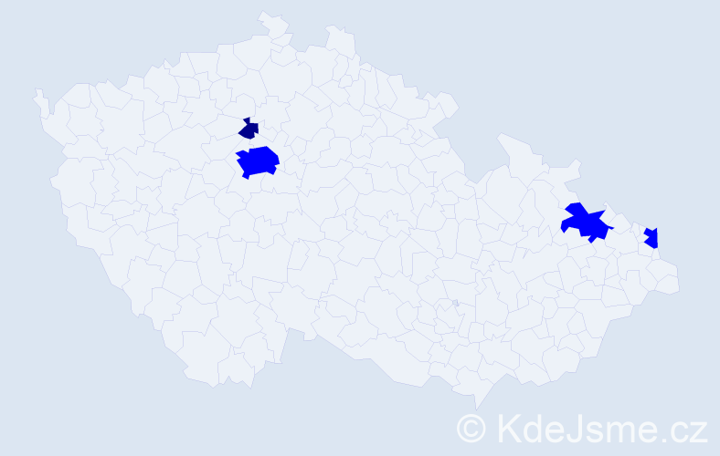 Příjmení: 'Andziol', počet výskytů 5 v celé ČR