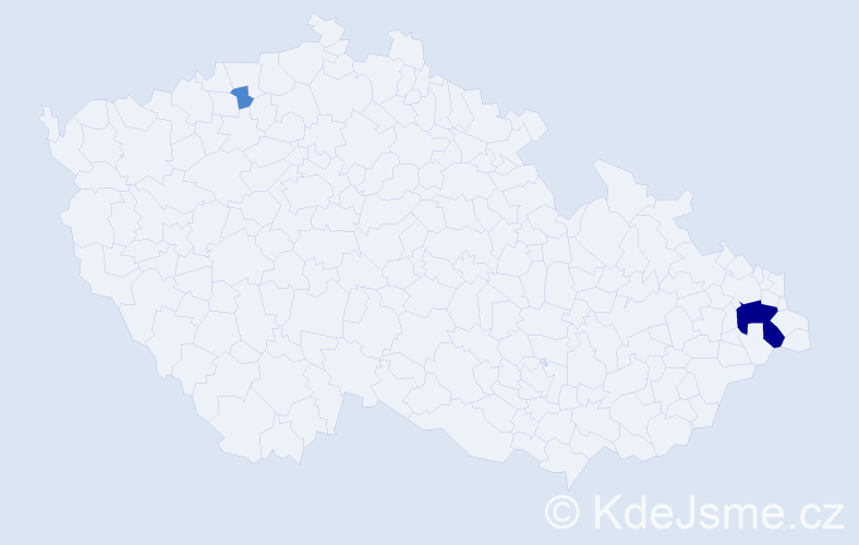 Příjmení: 'Boškov', počet výskytů 4 v celé ČR