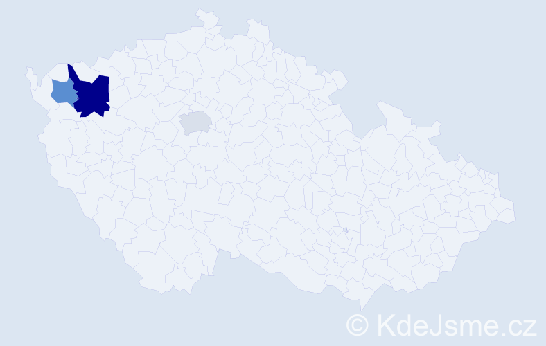 Příjmení: 'Poprštein', počet výskytů 9 v celé ČR