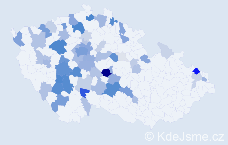 Příjmení: 'Laňková', počet výskytů 238 v celé ČR