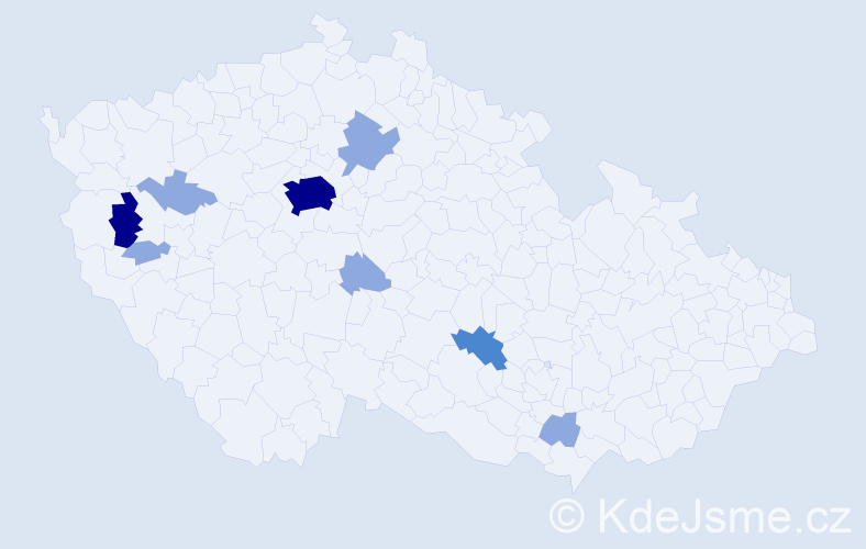 Příjmení: 'Polivková', počet výskytů 17 v celé ČR