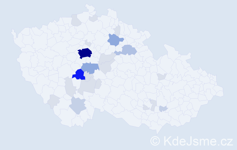 Příjmení: 'Bezkočková', počet výskytů 68 v celé ČR