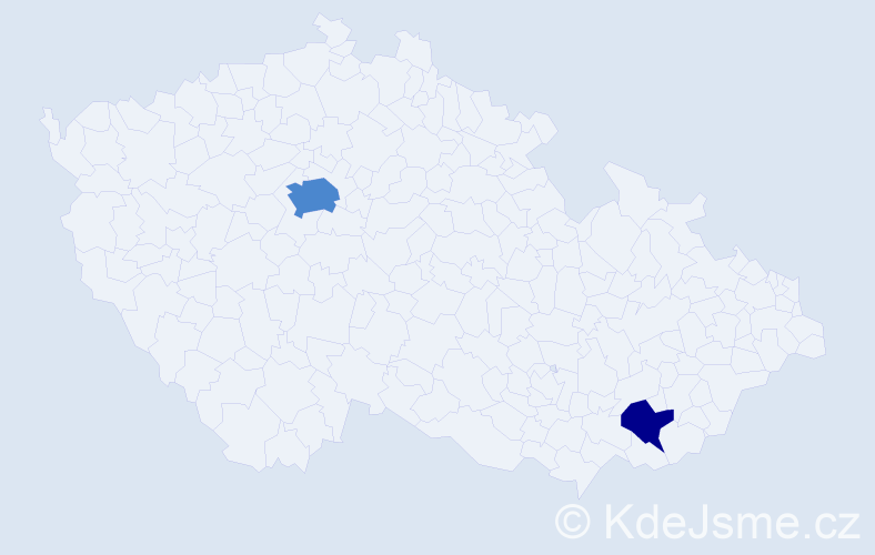 Příjmení: 'Kašpara', počet výskytů 12 v celé ČR