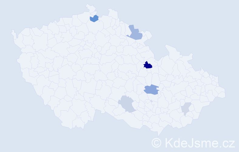 Příjmení: 'Leschinger', počet výskytů 13 v celé ČR
