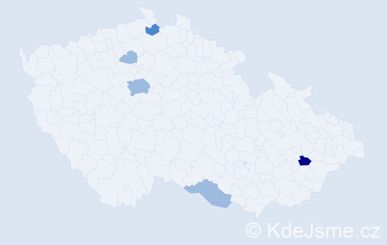 Příjmení: 'Skibinski', počet výskytů 9 v celé ČR