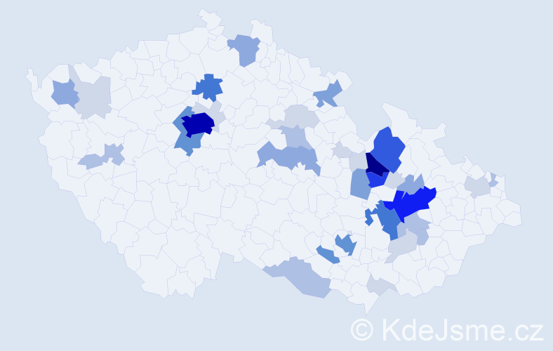 Příjmení: 'Weinlich', počet výskytů 139 v celé ČR