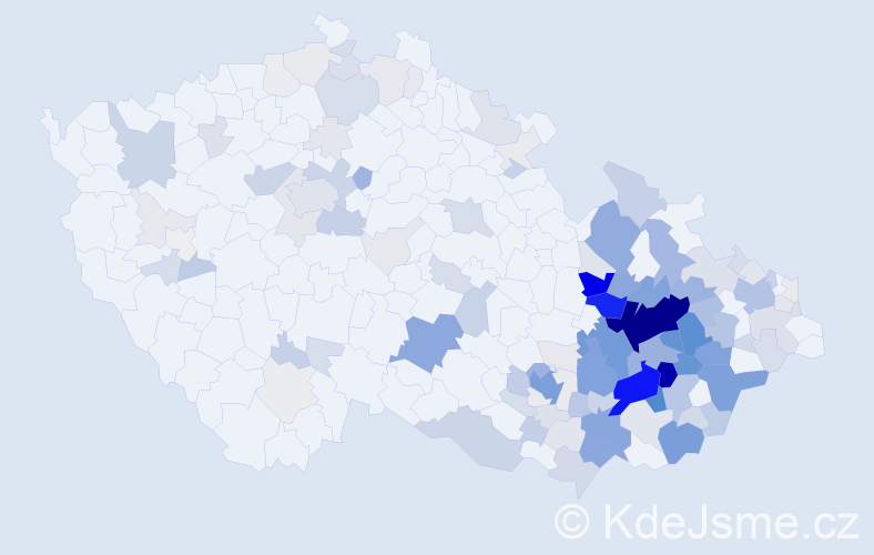 Příjmení: 'Stratil', počet výskytů 574 v celé ČR