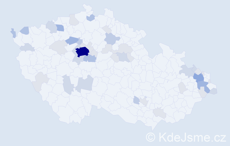 Příjmení: 'Badová', počet výskytů 112 v celé ČR