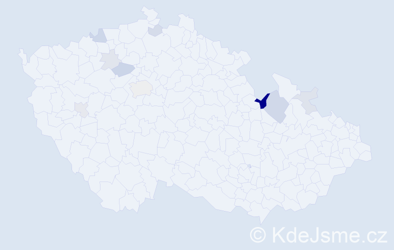 Příjmení: 'Dono', počet výskytů 22 v celé ČR