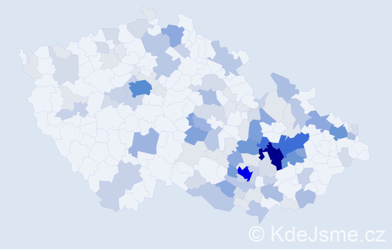 Příjmení: 'Antl', počet výskytů 394 v celé ČR