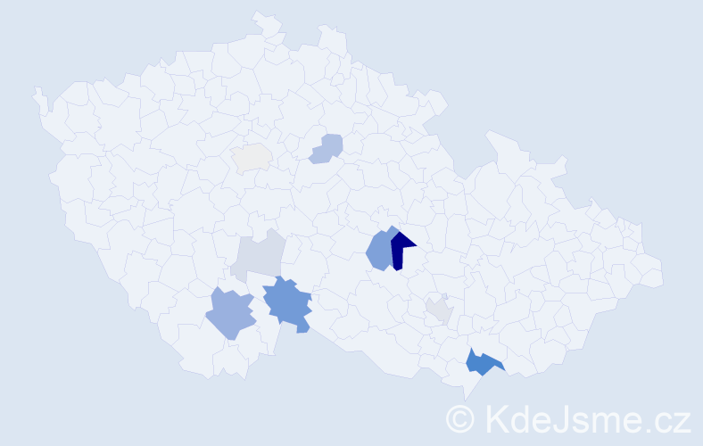 Příjmení: 'Ohrazdová', počet výskytů 30 v celé ČR