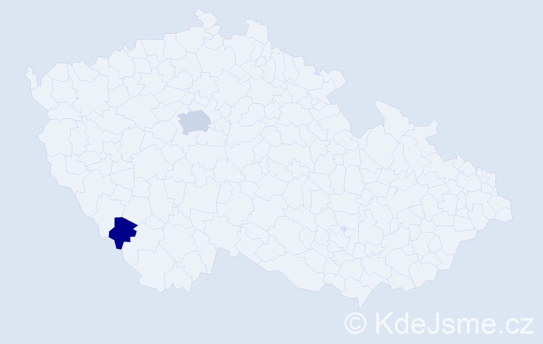 Příjmení: 'Haitingr', počet výskytů 4 v celé ČR