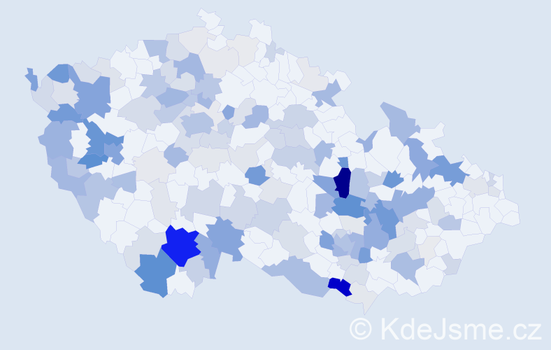 Příjmení: 'Schuster', počet výskytů 504 v celé ČR