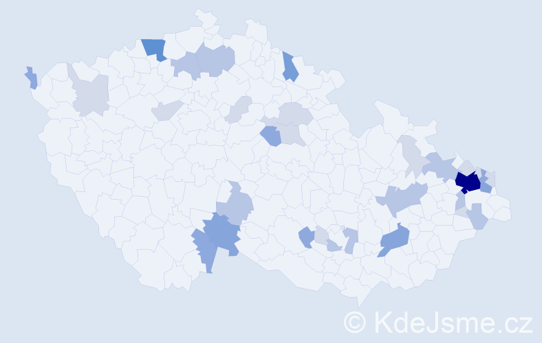 Příjmení: 'Knapík', počet výskytů 83 v celé ČR