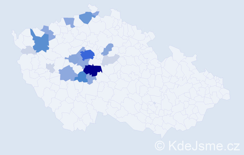 Příjmení: 'Čermoch', počet výskytů 61 v celé ČR