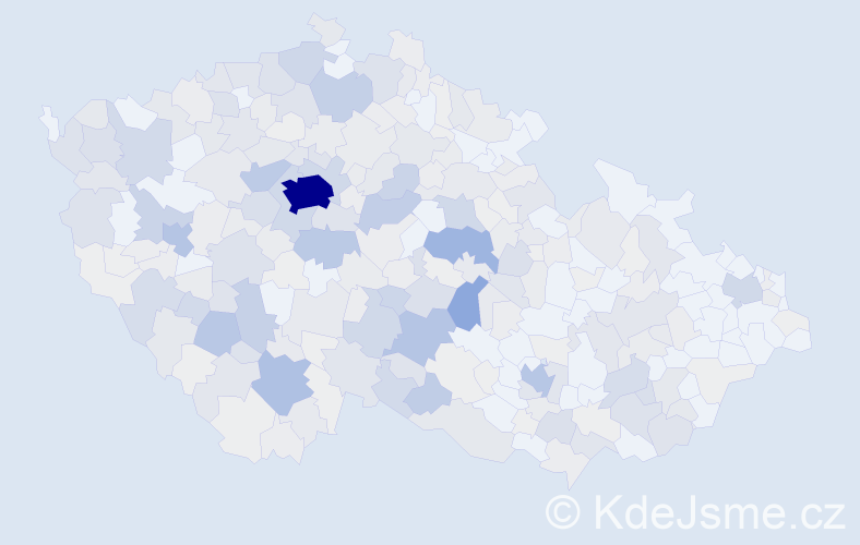 Příjmení: 'Zach', počet výskytů 1298 v celé ČR