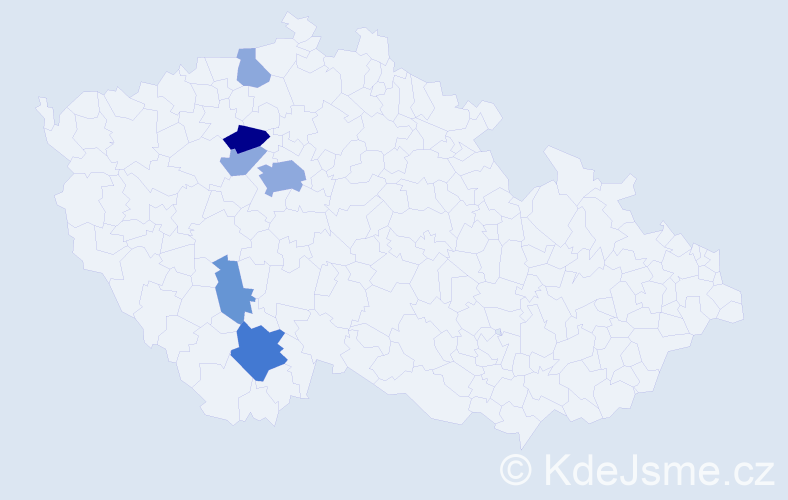 Příjmení: 'Goetz', počet výskytů 15 v celé ČR