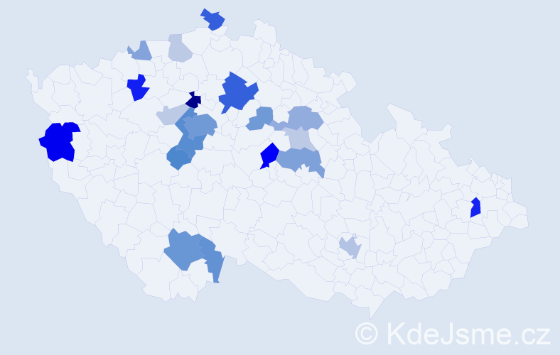 Příjmení: 'Loukotka', počet výskytů 64 v celé ČR