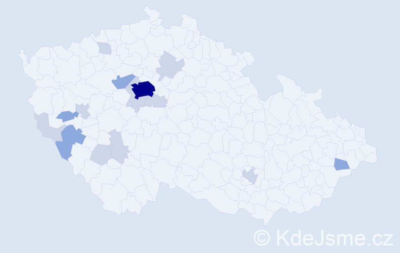 Příjmení: 'Firbachová', počet výskytů 32 v celé ČR
