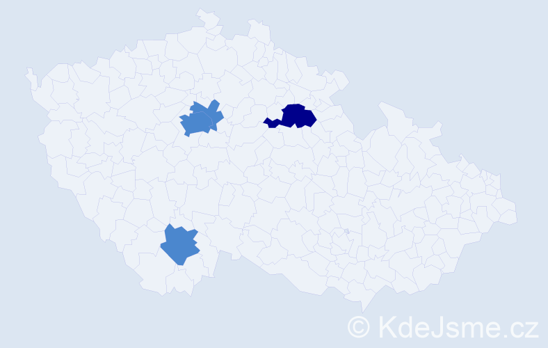 Příjmení: 'Bockstefflová', počet výskytů 6 v celé ČR