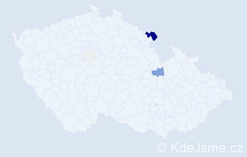 Příjmení: 'Smrekovská', počet výskytů 6 v celé ČR