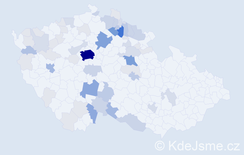 Příjmení: 'Chlupáčová', počet výskytů 202 v celé ČR