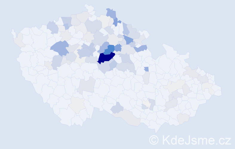 Příjmení: 'Sixta', počet výskytů 369 v celé ČR