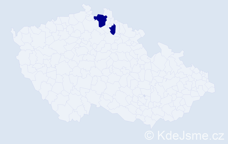 Příjmení: 'Krystanová', počet výskytů 4 v celé ČR