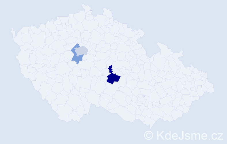 Příjmení: 'Rompala', počet výskytů 5 v celé ČR