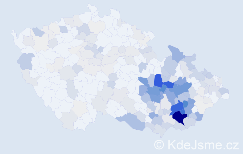 Příjmení: 'Škrabalová', počet výskytů 891 v celé ČR