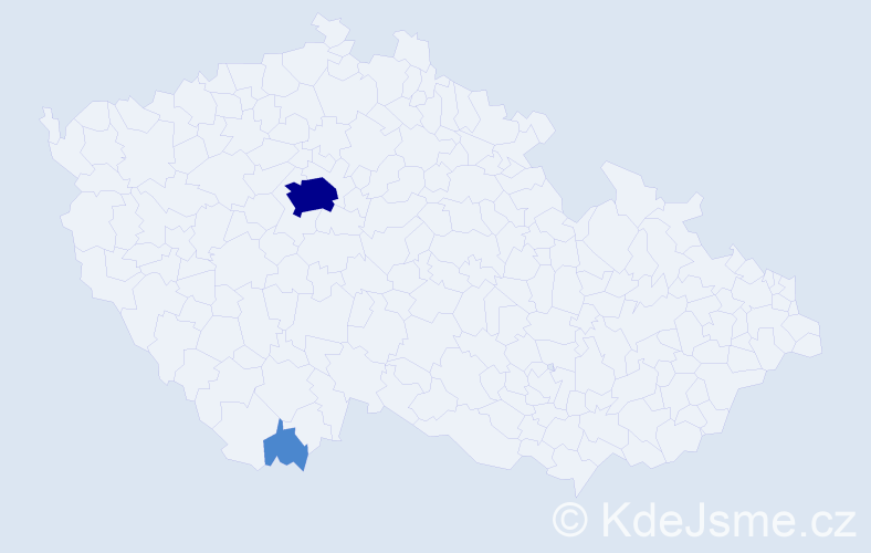Příjmení: 'Čaldaroski', počet výskytů 4 v celé ČR