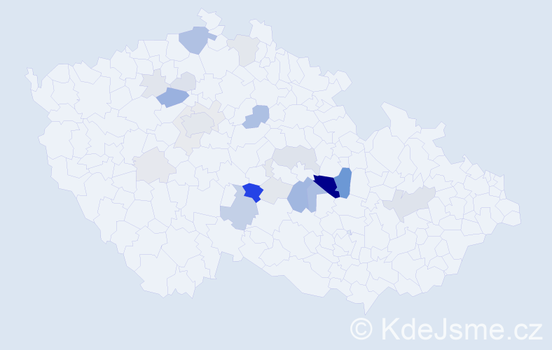 Příjmení: 'Krumpl', počet výskytů 81 v celé ČR