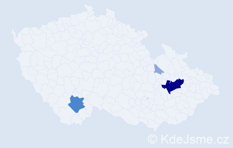 Příjmení: 'Krawec', počet výskytů 8 v celé ČR