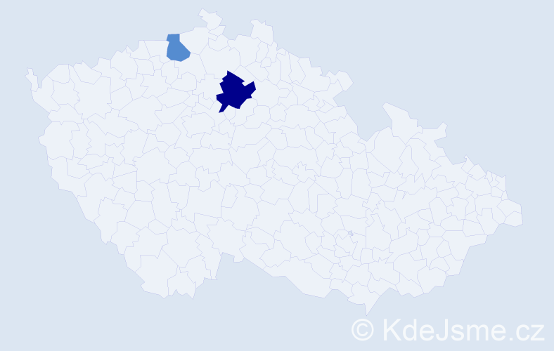 Příjmení: 'Karagöz', počet výskytů 3 v celé ČR
