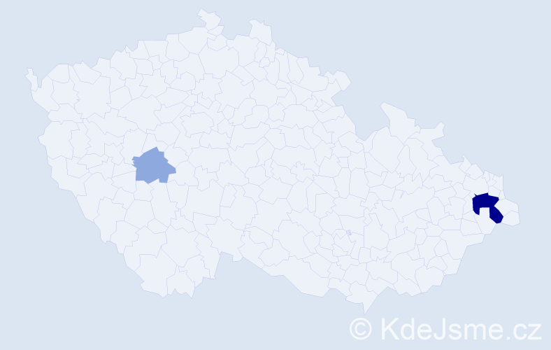 Příjmení: 'Saforková', počet výskytů 6 v celé ČR