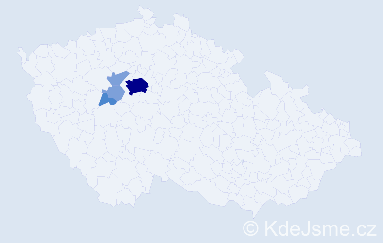 Příjmení: 'Chuchlerová', počet výskytů 22 v celé ČR