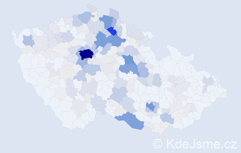 Příjmení: 'Mlejnek', počet výskytů 977 v celé ČR
