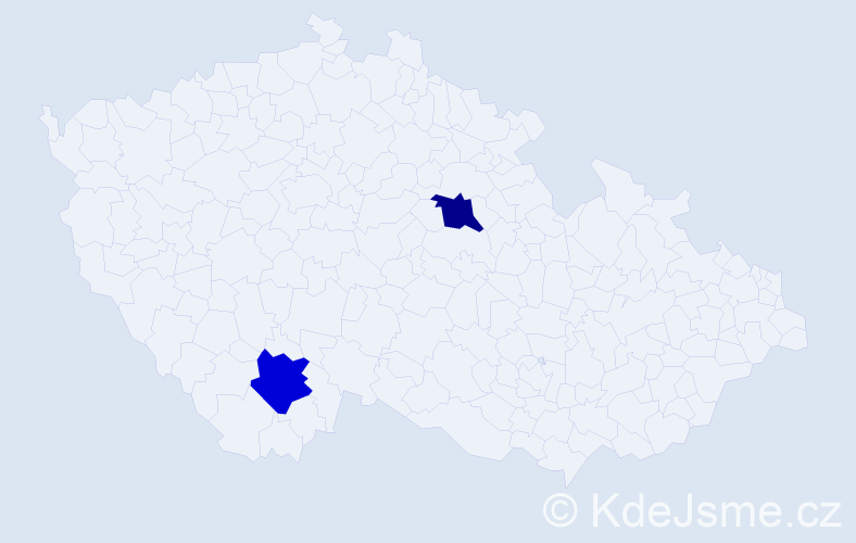 Příjmení: 'Azamov', počet výskytů 2 v celé ČR