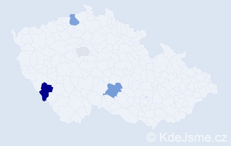 Příjmení: 'Scheller', počet výskytů 4 v celé ČR