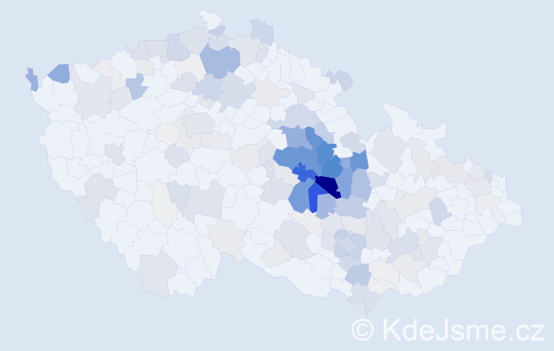 Příjmení: 'Filipi', počet výskytů 762 v celé ČR