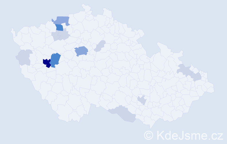 Příjmení: 'Basák', počet výskytů 43 v celé ČR