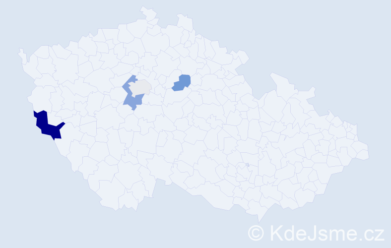 Příjmení: 'Plesslová', počet výskytů 8 v celé ČR