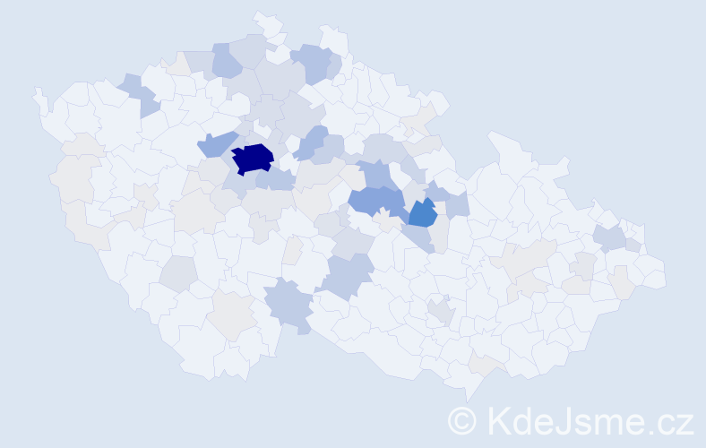 Příjmení: 'Hurych', počet výskytů 386 v celé ČR