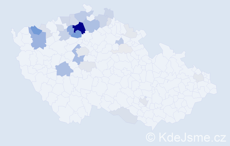 Příjmení: 'Rožec', počet výskytů 112 v celé ČR