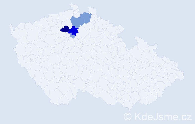 Příjmení: 'Lopková', počet výskytů 18 v celé ČR