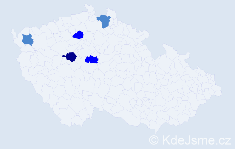 Příjmení: 'Kozlowski', počet výskytů 9 v celé ČR