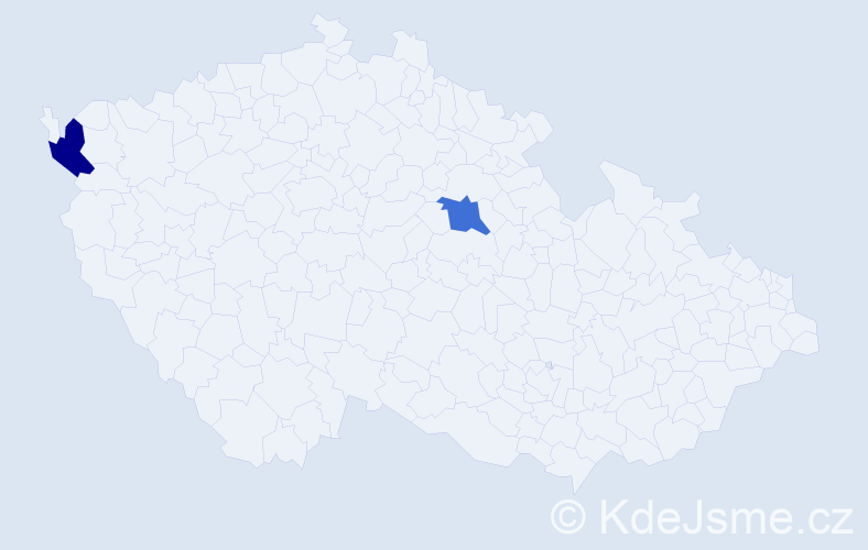 Příjmení: 'Ranyák', počet výskytů 2 v celé ČR