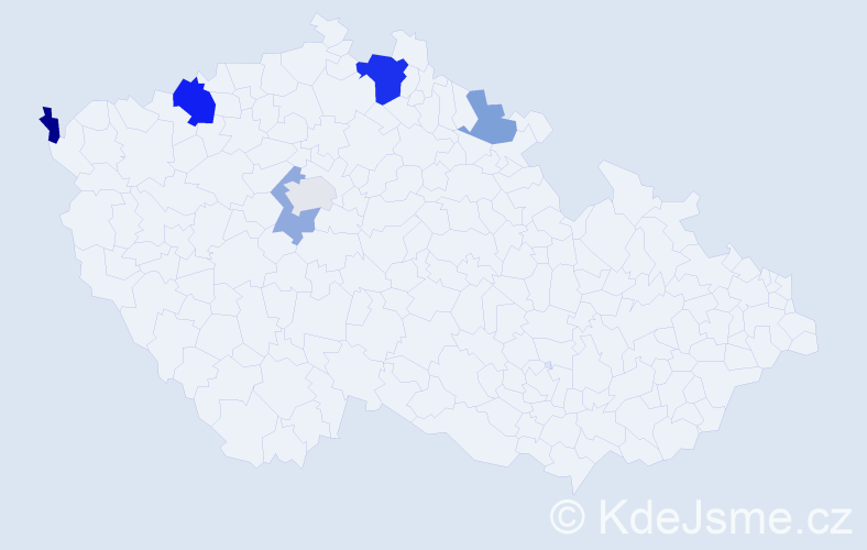 Příjmení: 'Prokopčáková', počet výskytů 11 v celé ČR